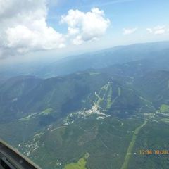 Flugwegposition um 10:34:20: Aufgenommen in der Nähe von Gai, 8793, Österreich in 2135 Meter